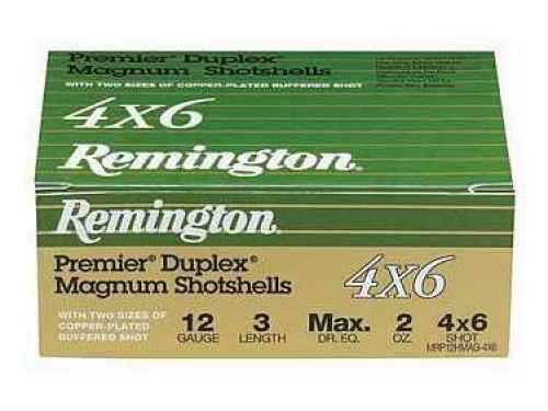 Remington Premier Duplex 12 Gauge 2 3/4" #4x6 1 1/2oz 10 Rounds Ammunition MP12S46